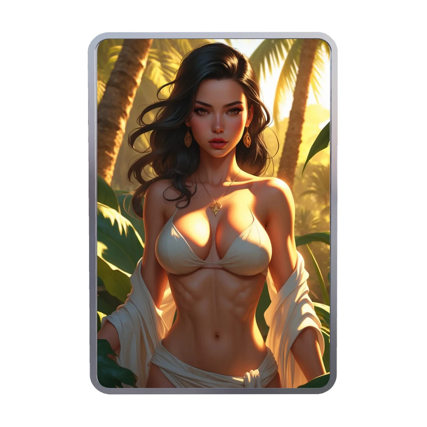 SEXY! 1 oz .999 Fine Silver Colorized Naughty Art Bar – Limited