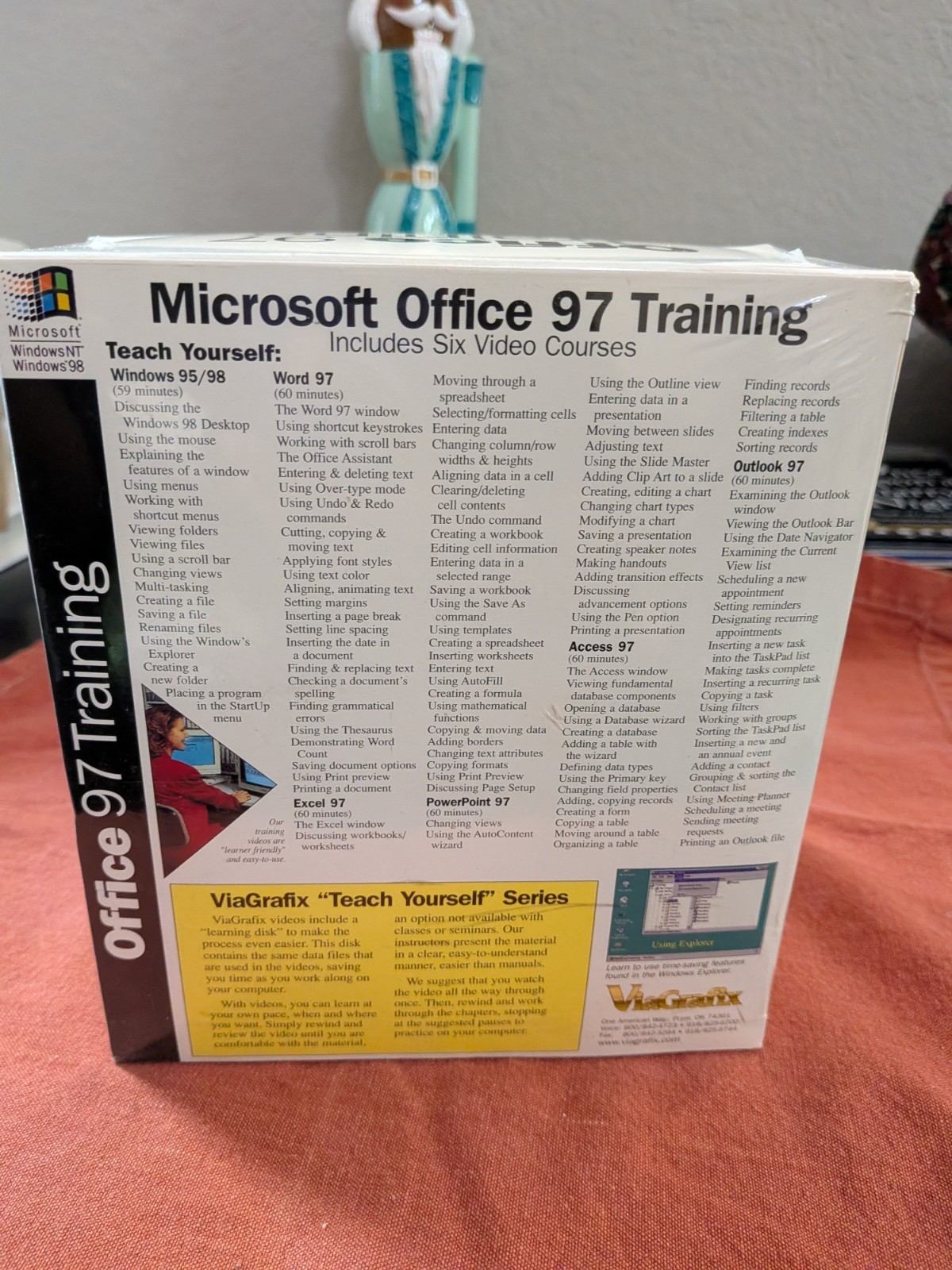 Vintage Viagrafix Microsoft Office 97 Training VHS Tapes Computer Archive