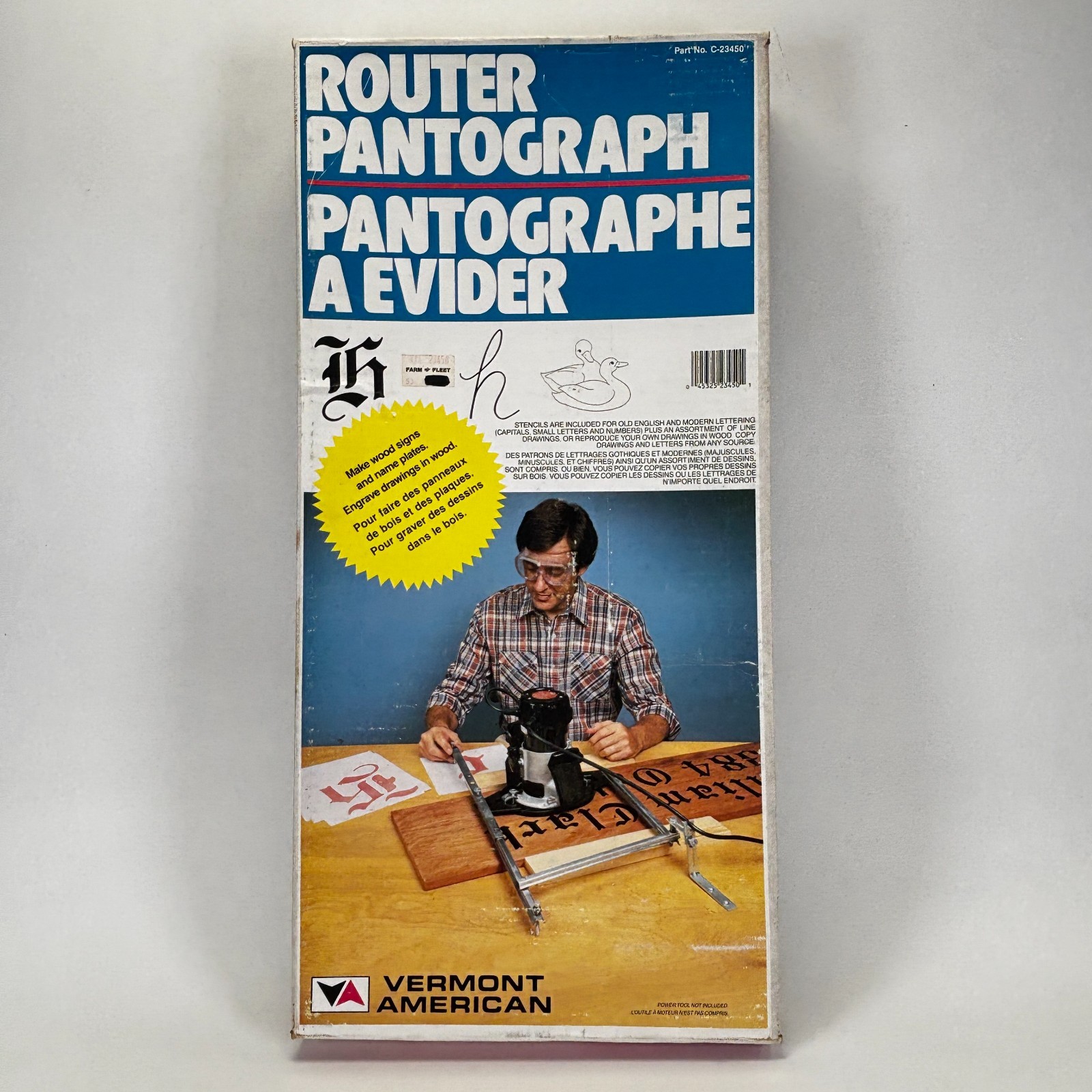 VTG Vermont American Woodcrafters Series Hardware Router Pantograph 23450 NOS