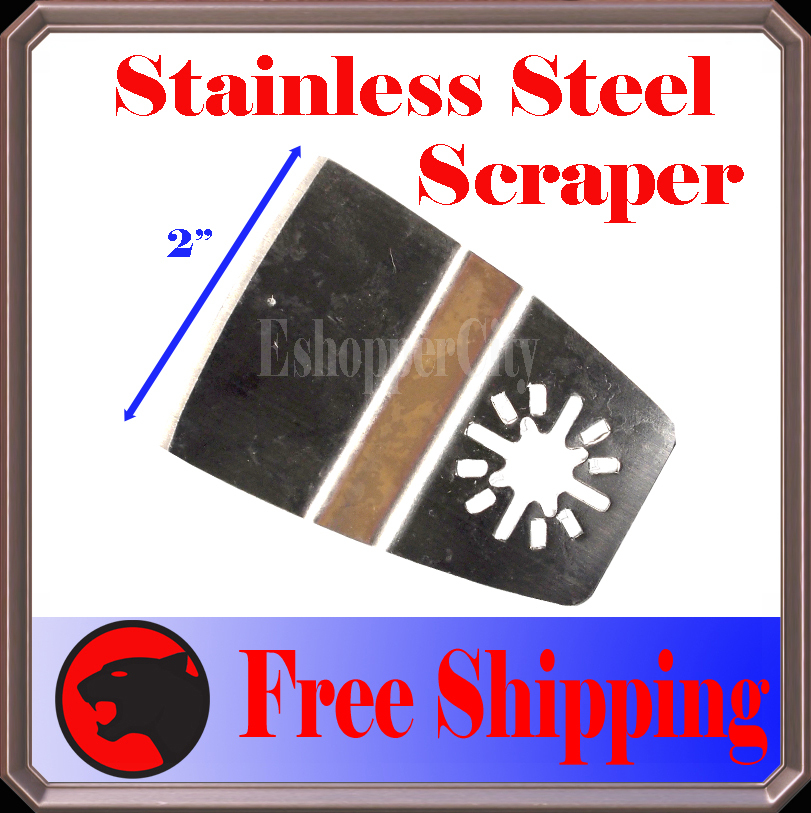 3 Scraper Oscillating Multi Tool Blades Disc Fein Multimaster Bosch Dremel ryobi