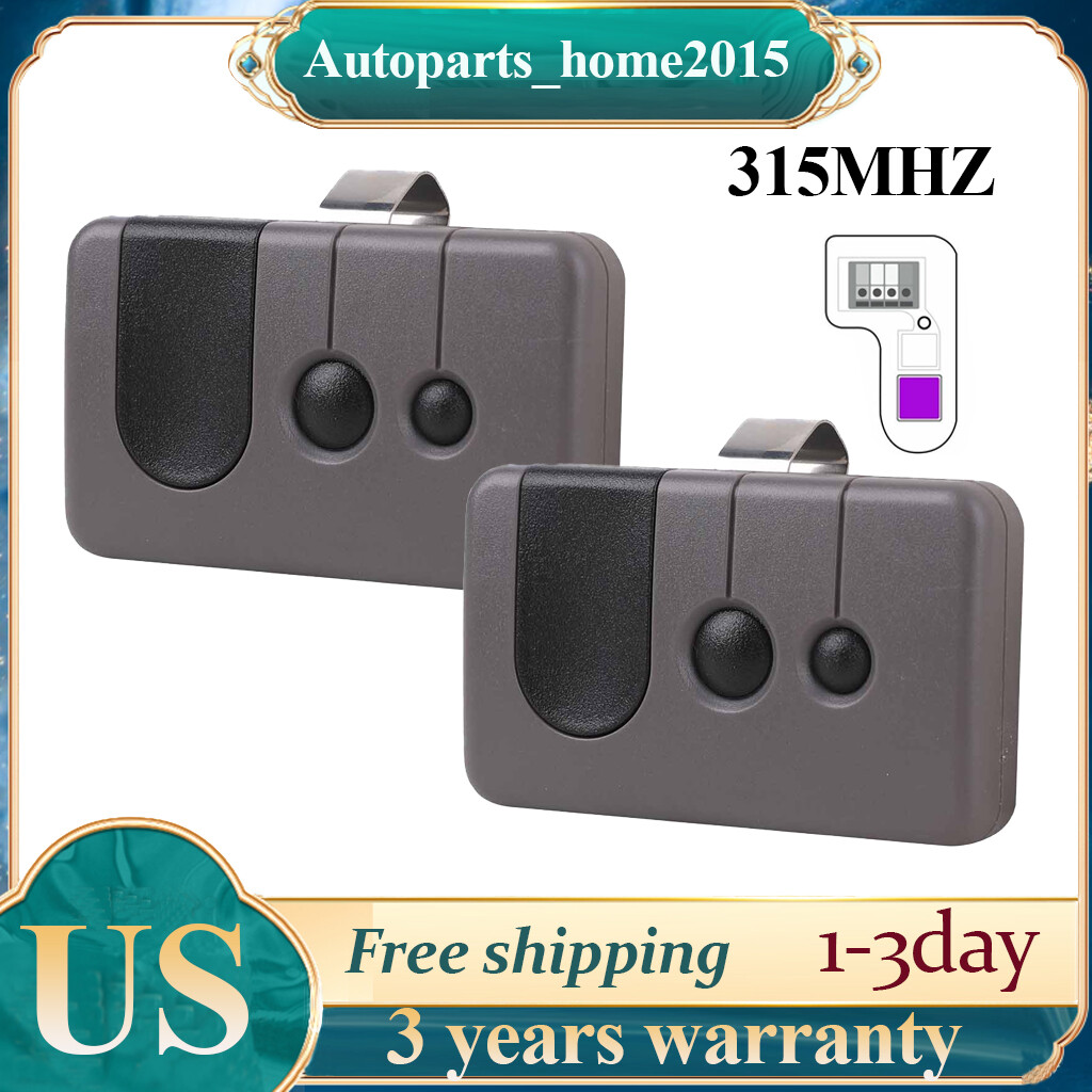 2 For Sears Craftsman Garage Door Opener Remote 139.53985D 139.53753 315mhz US