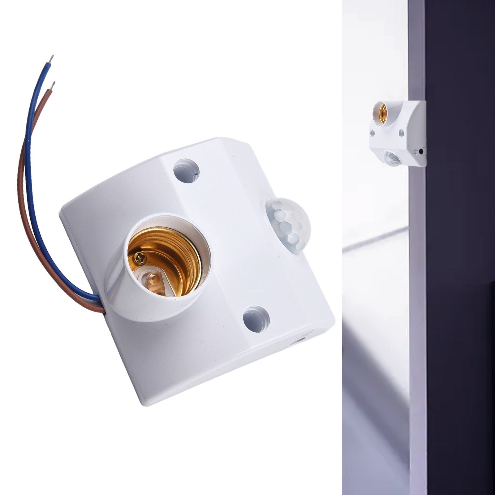 Easy Installation, PIR Motion Sensor Light Socket for E27 Bulb, AC110 240V