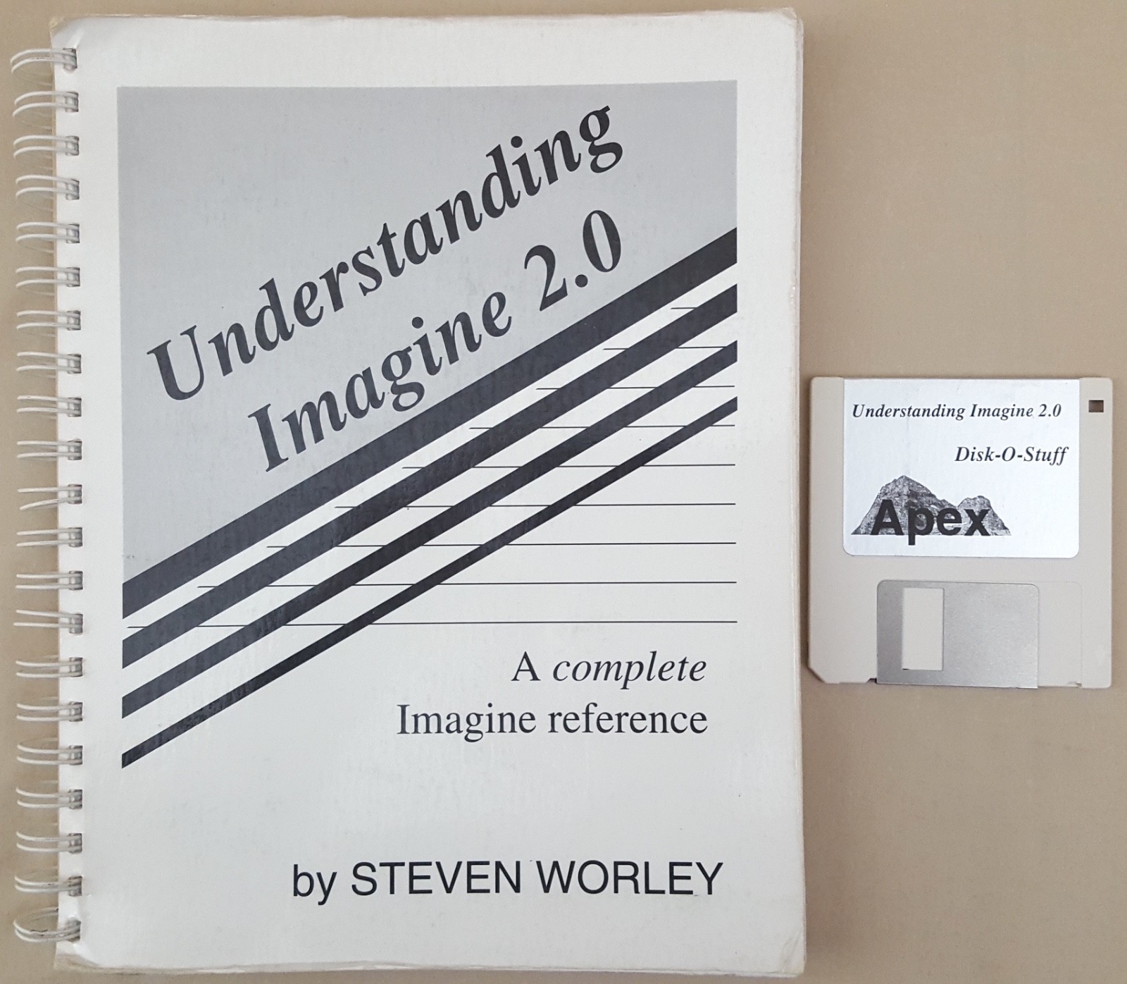 Understanding Imagine 3D 2.0 Book w/Disk ©1992 Steven Worley for Commodore Amiga