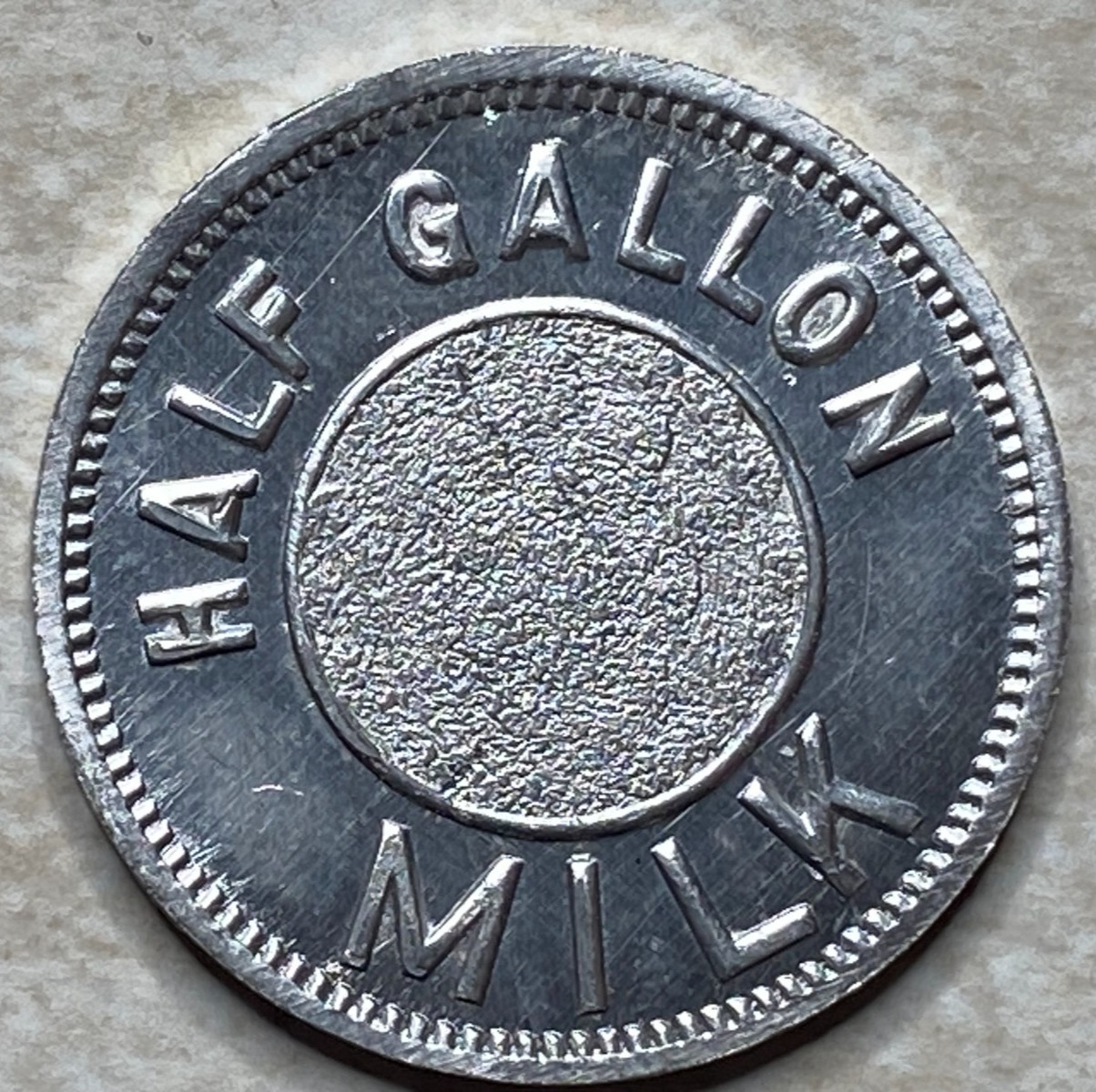 T9178 Half Gallon Milk, Unknown  Anillo Restrike Arcade Token