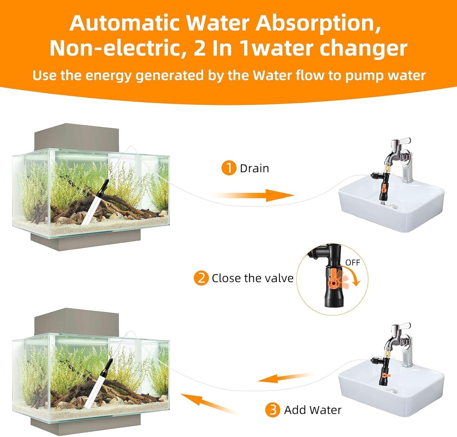 Universal Gravel Vacuum 30ft Water Changer