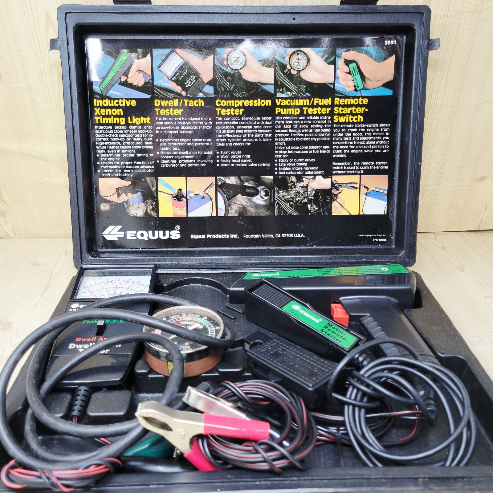 Vintage EQUUS Tune-UP Kit Missing Compression Tester