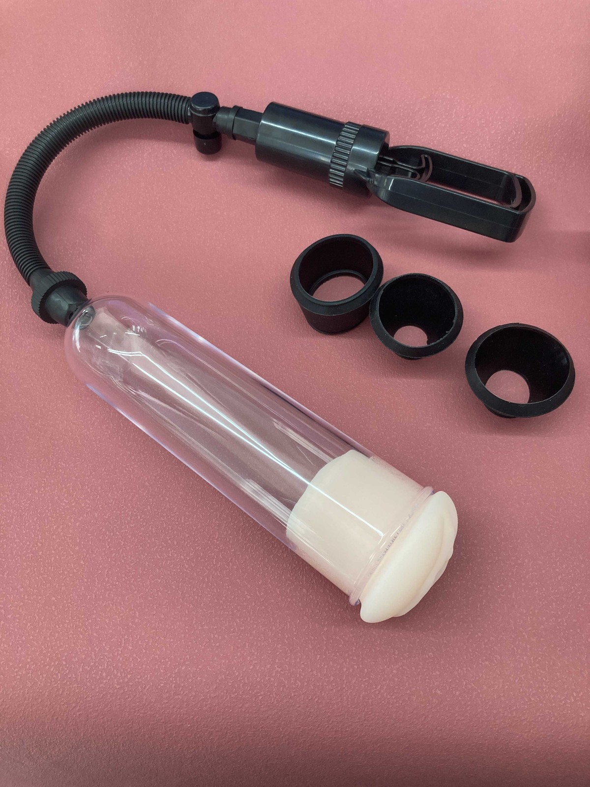 3 Rings 1 Soft Sleeve Vacuum Penis Pump Extend Enhancement Enlargement For Male