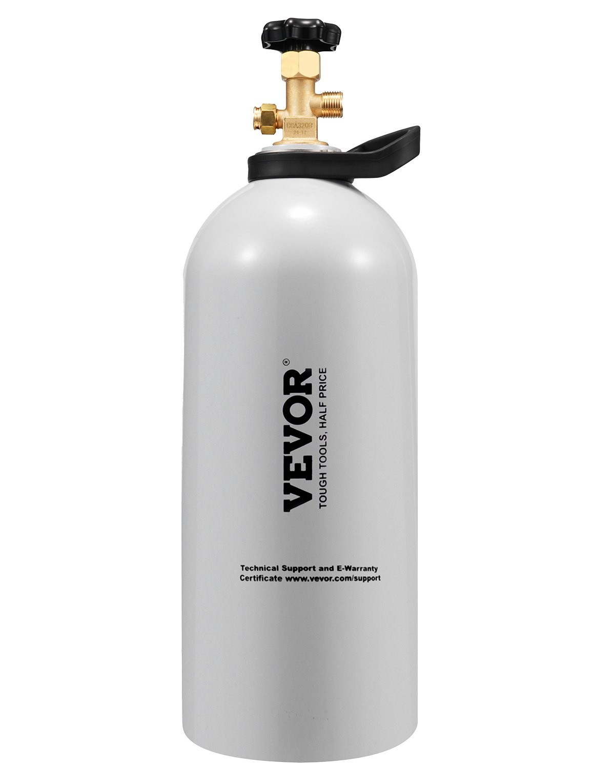 CO2 Tank, 10 lbs New Aluminum Alloy Cylinder, CO2 Air Tank with Light Spray Coat