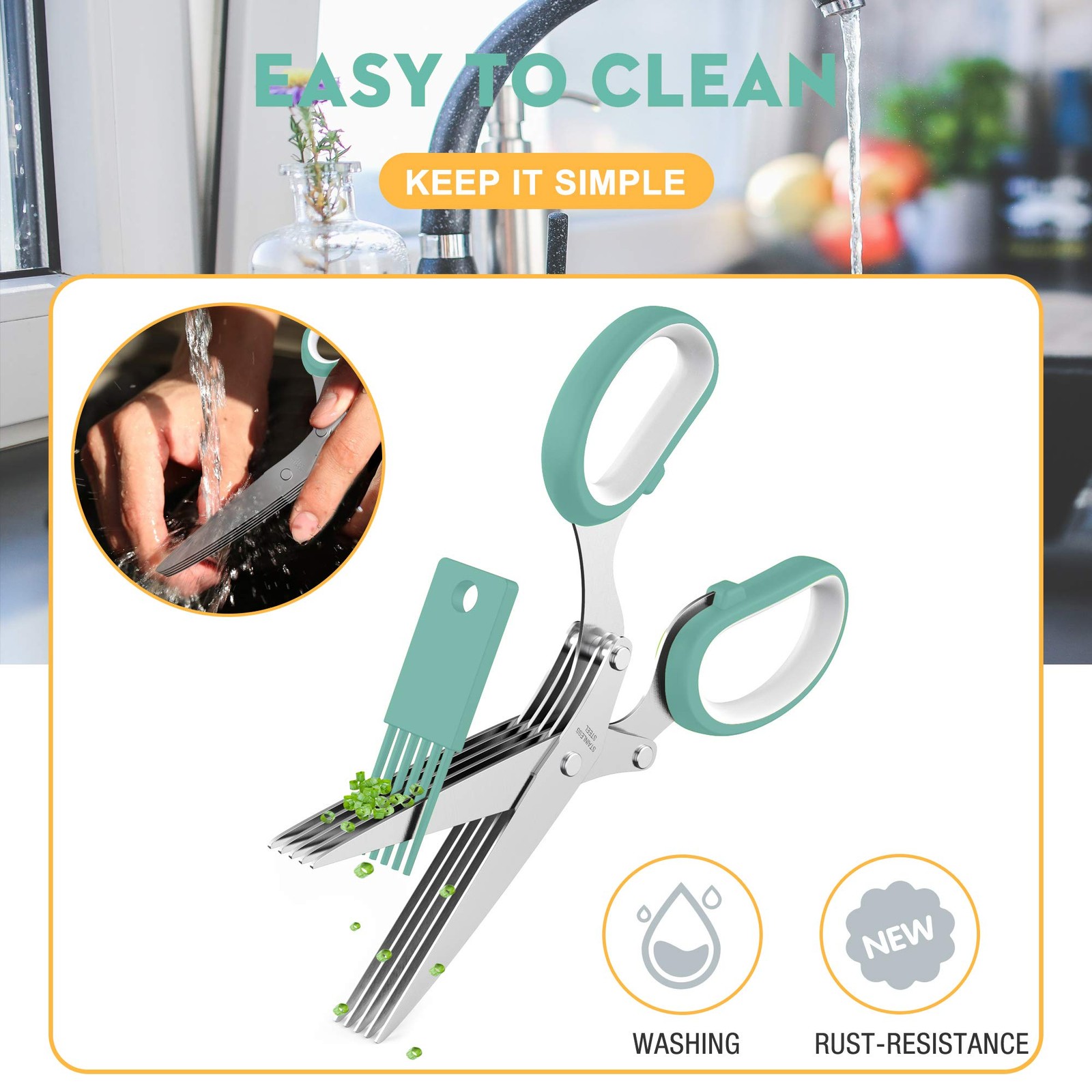 Fun Unique Kitchen Gadgets: Herb Scissors Set - Updated 2026 Cool Kitchen Too...