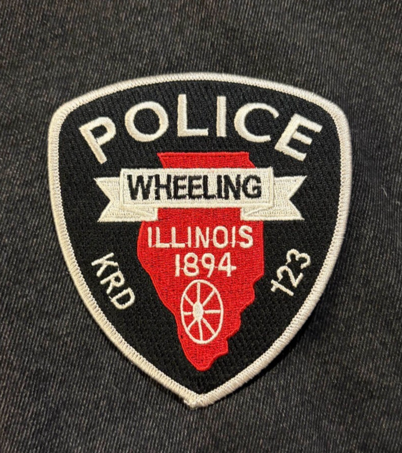 Wheeling Illinois IL Police Patch KRD 123 police