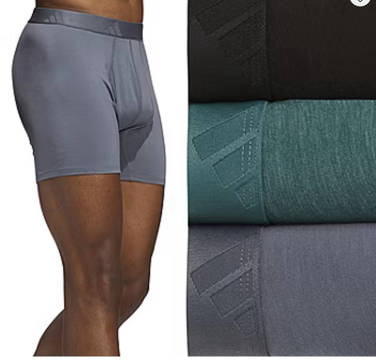 Adidas Men's Luxe Comfort Boxer Briefs, Sz M or L, Brand New