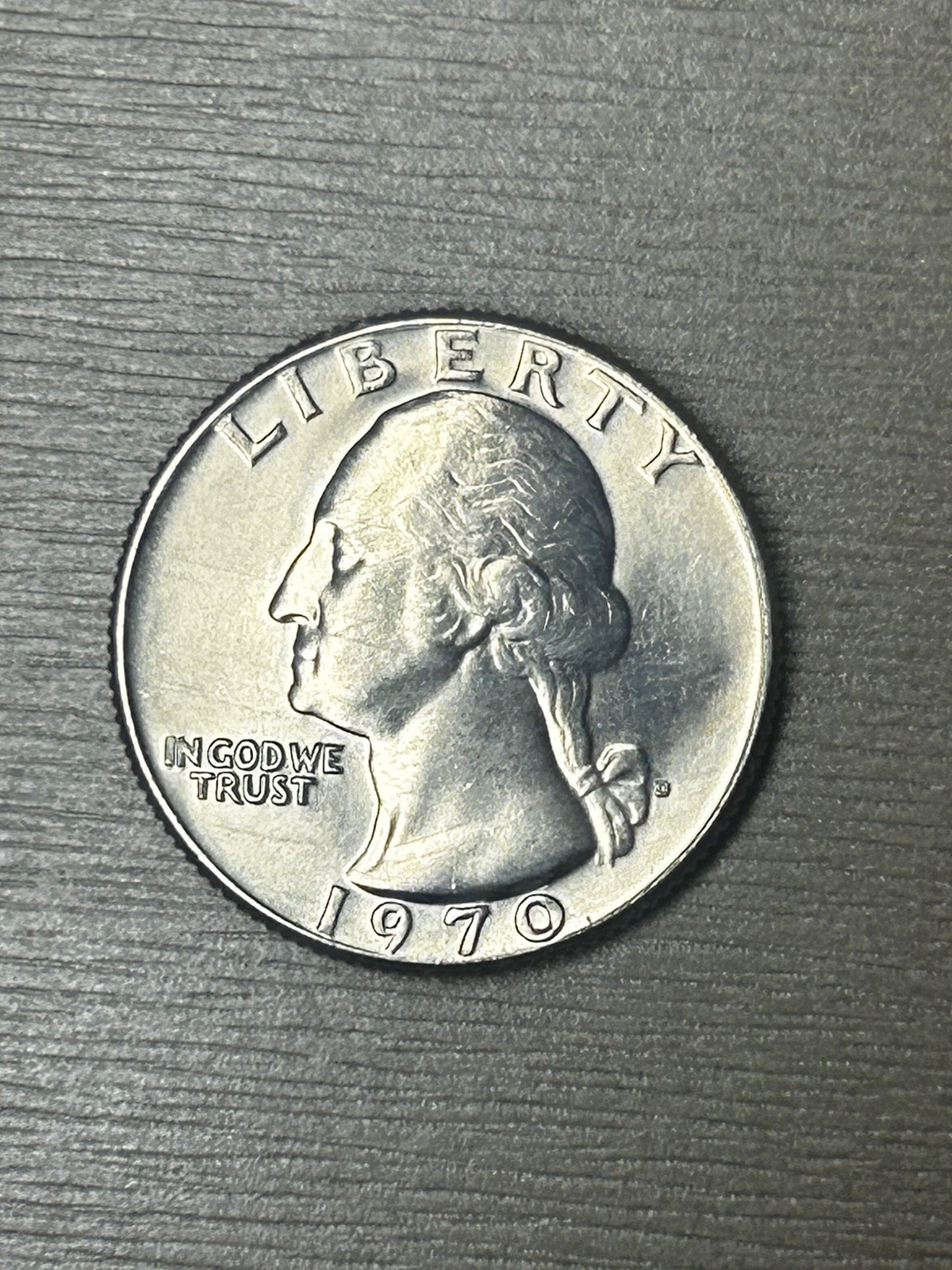 1970 D Washington Quarter Very High Grade Mint State Exact Coin Imaged #E31