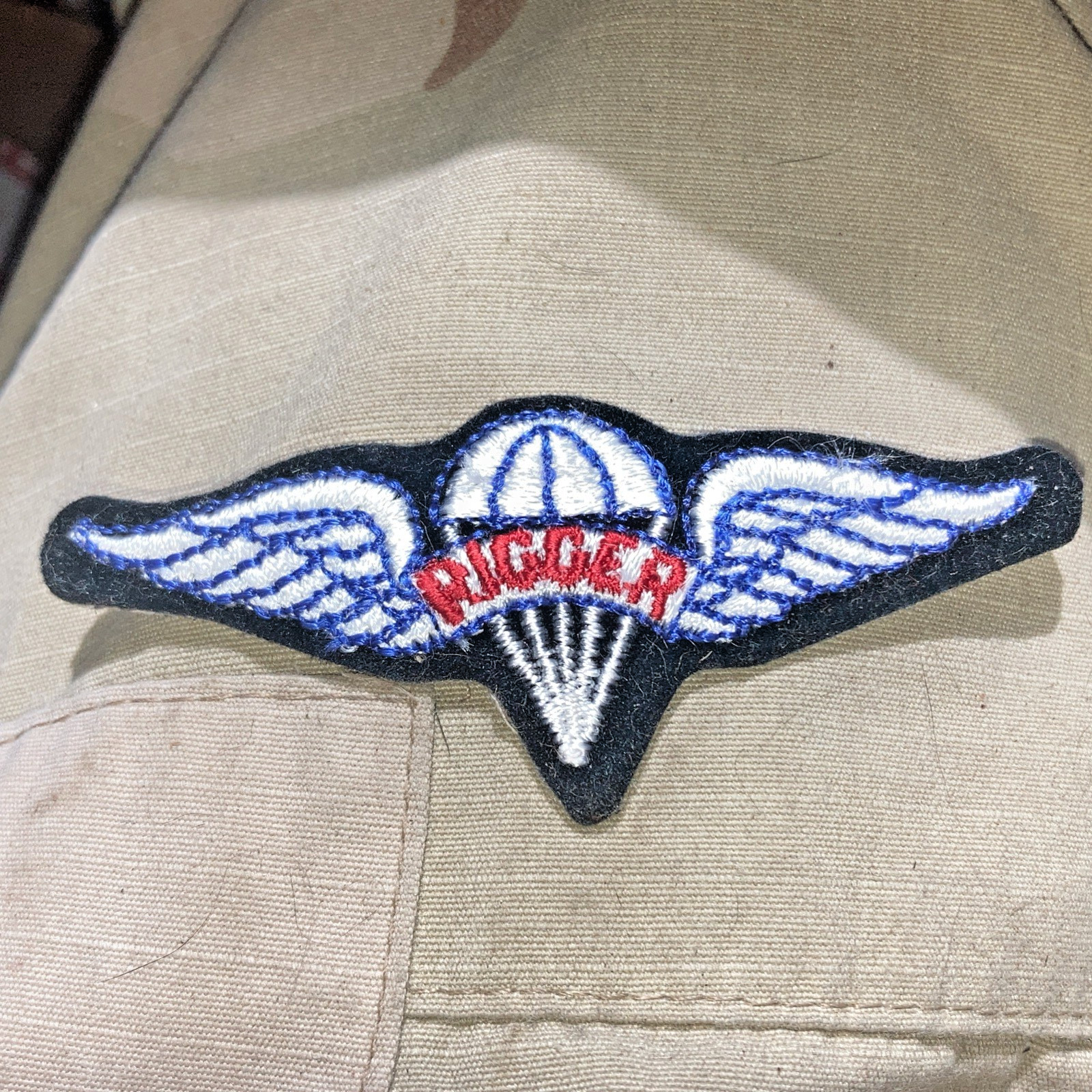 PARACHUTE RIGGER WINGS badge special airborne ranger 82nd sf patch
