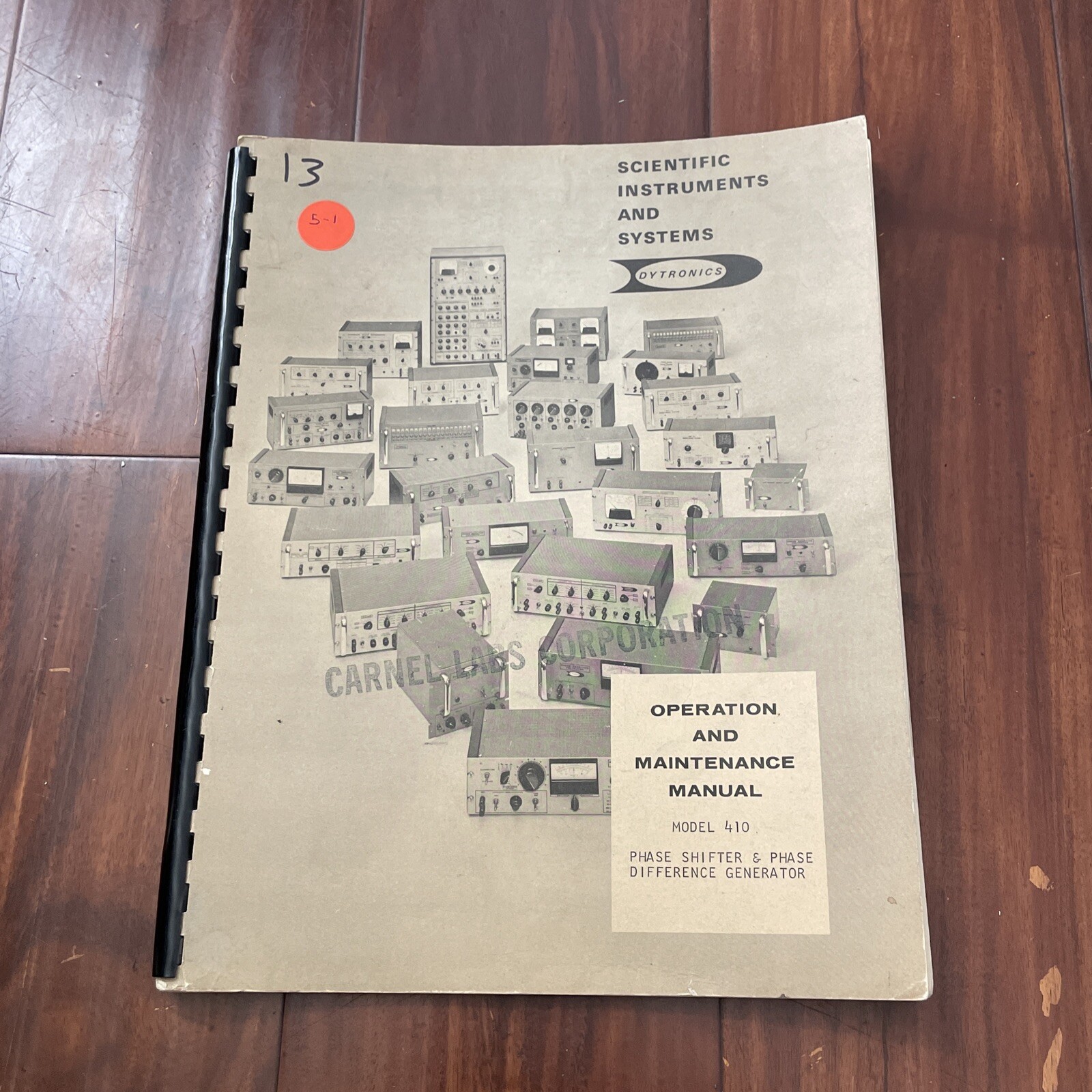 Dytronics 410 Phase Shifter & Phase Difference Generator Operation Manual 365-20