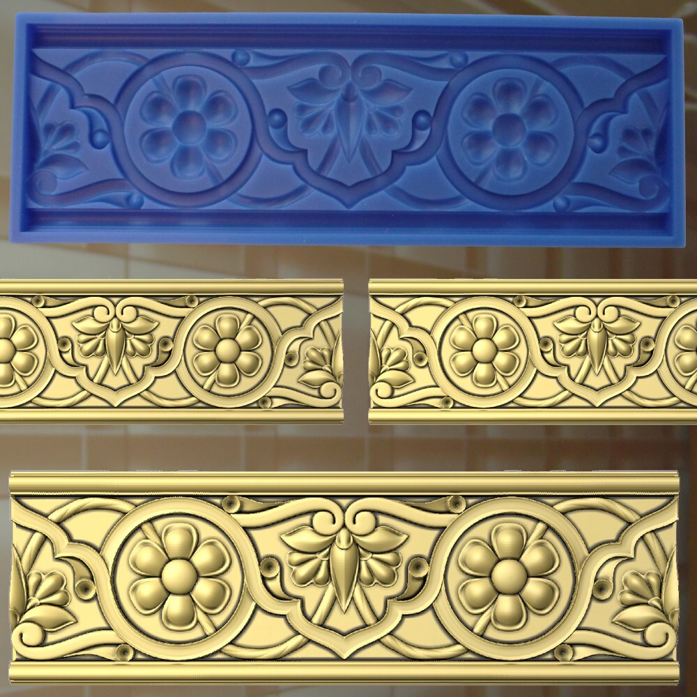 Trim Strip Profile Ceiling Strip Decor Stucco Relief Ceiling Ornament (344)
