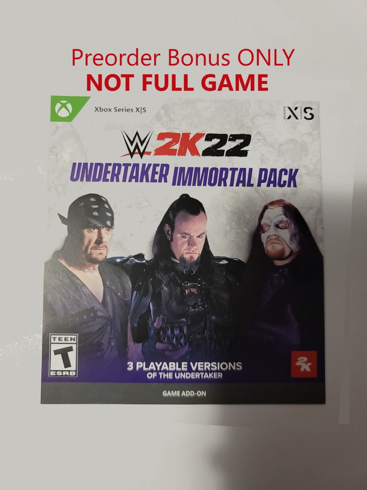 WWE 2K22 Preorder Bonus Xbox Series X