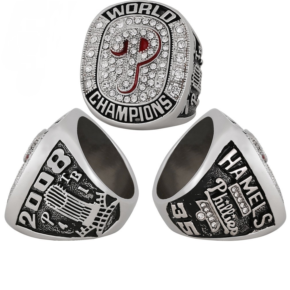 2008 Philadelphia Phillies World Series Championship Ring /HAMELS /Size 11