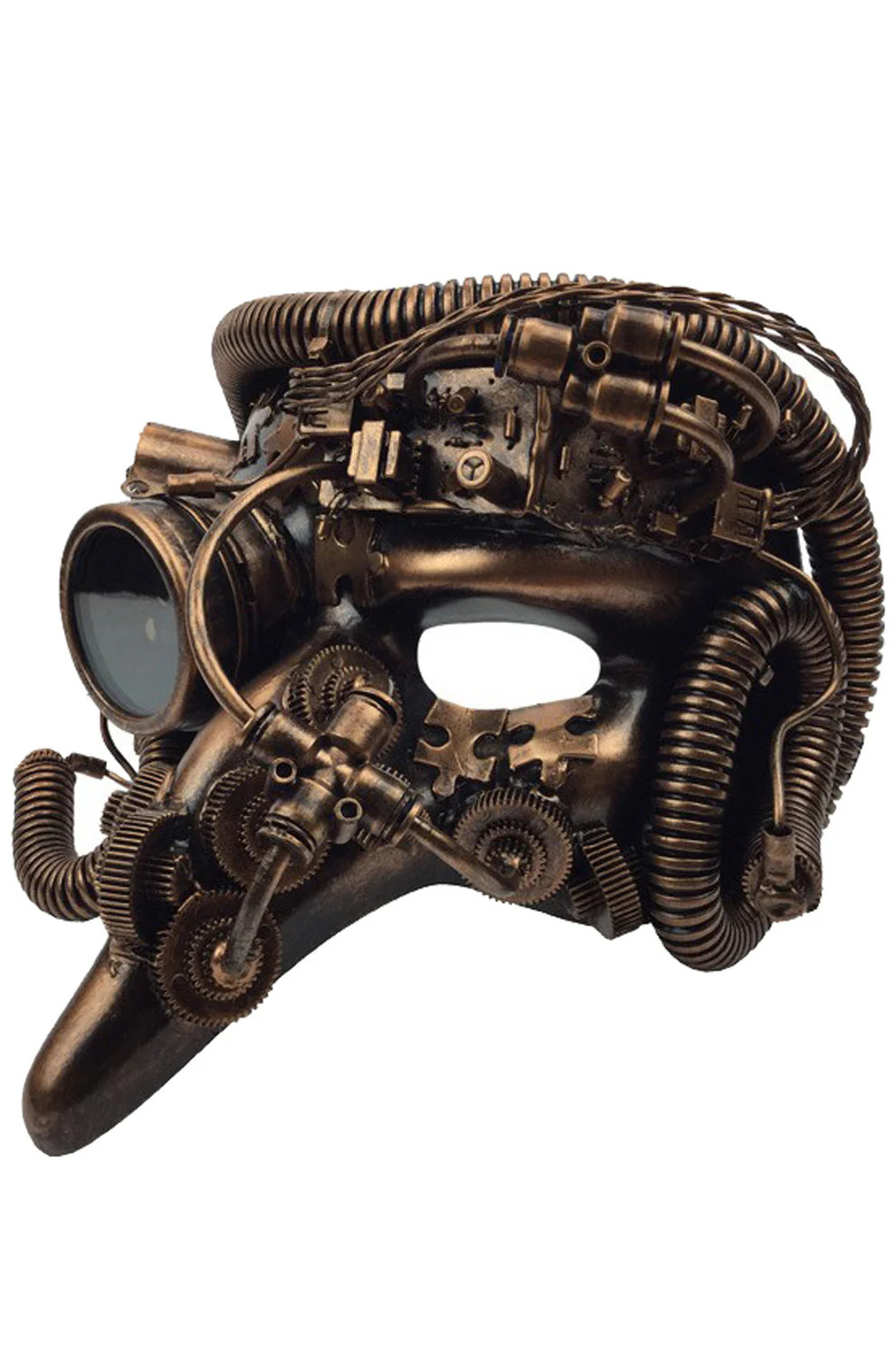 Brand New Steampunk Pantalone Mask (Copper)