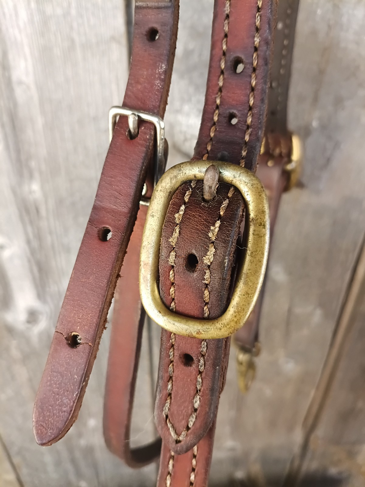 Scalloped Browband Western Headstall With brass Snaps