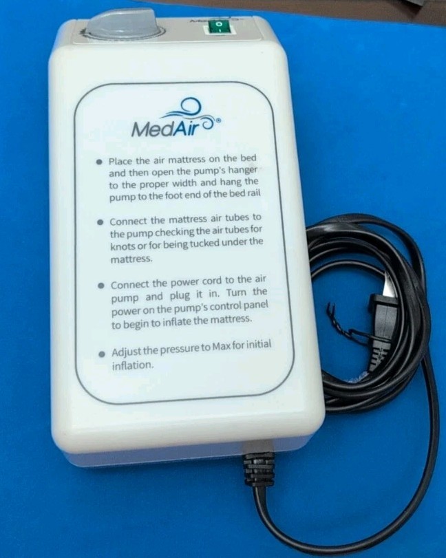 Medair Eco Alternating Powered Pressure Reducing Air Mattress PVC Adjustable New
