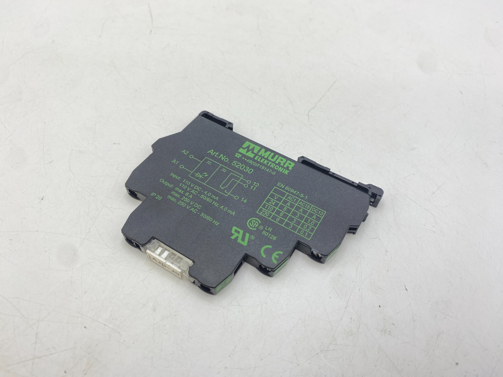 Murr Elektronik 52030 Input Output Module Din Rail Input 110V 4mA Output 6A 250V