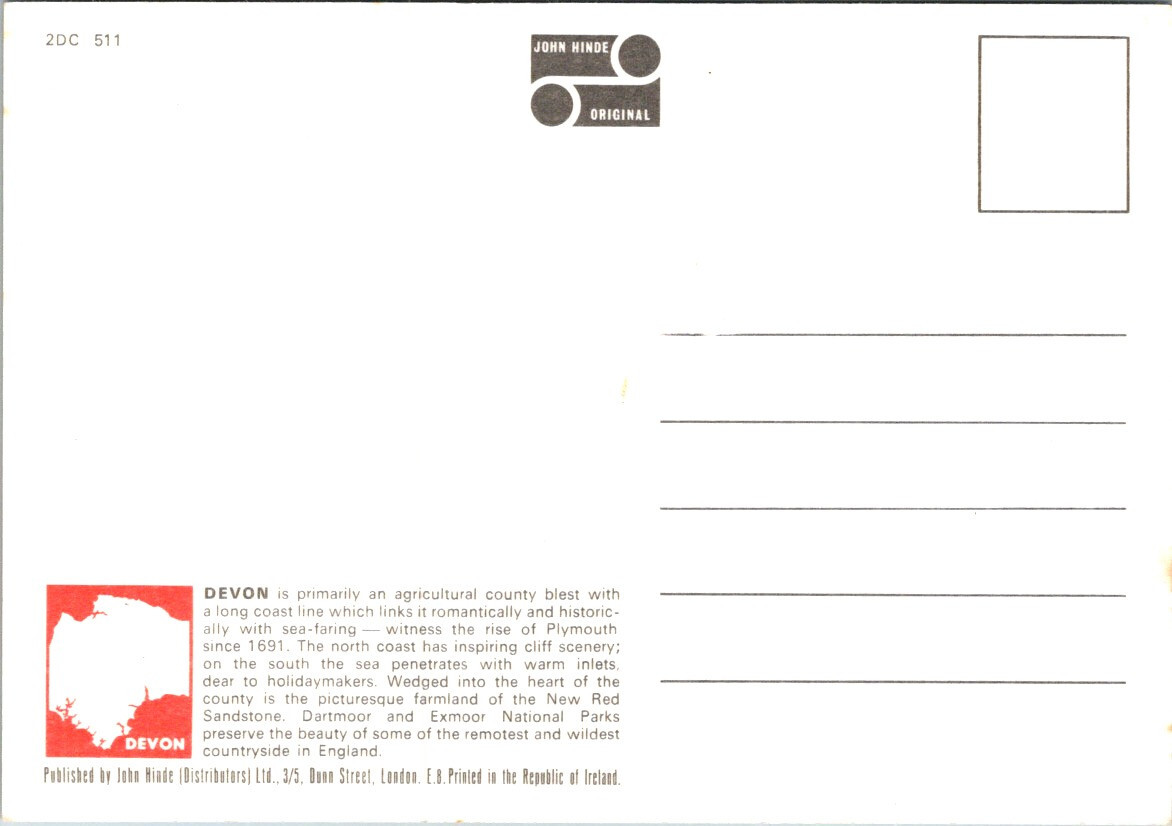 (991) 28-5-202 - UK - Map of Devon