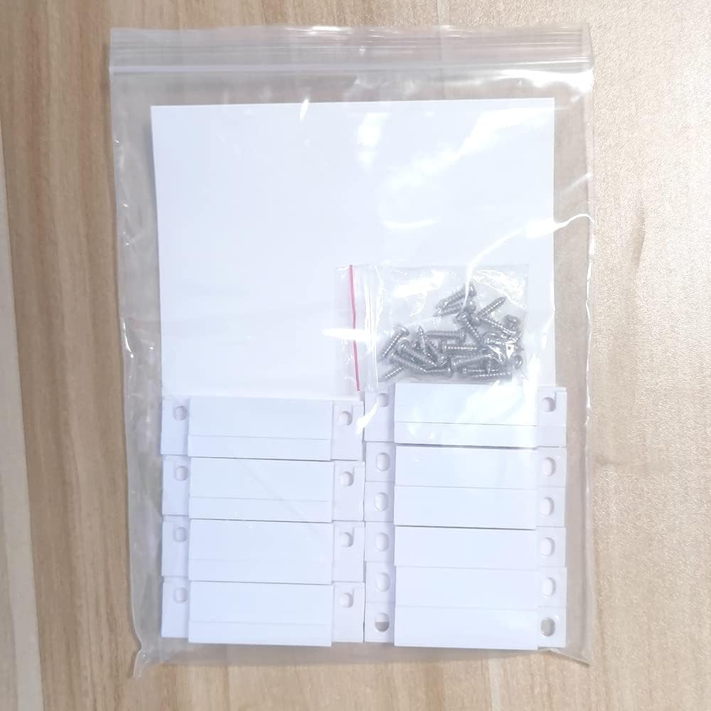 5 Pack Surface Mounted NC Magnetic Door Contacts Switch Sensor for Alarm
