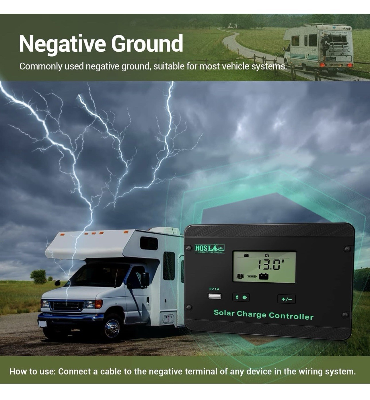 HQST 30A PWM Solar Charge Controller