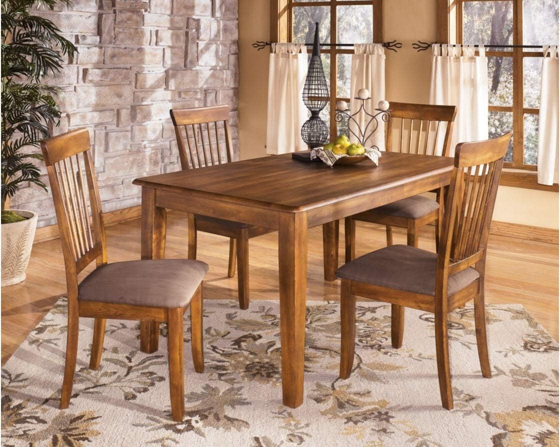 Berringer Spindle Back 18" Dining Chairs Set of 2 – Rustic Light Brown W/