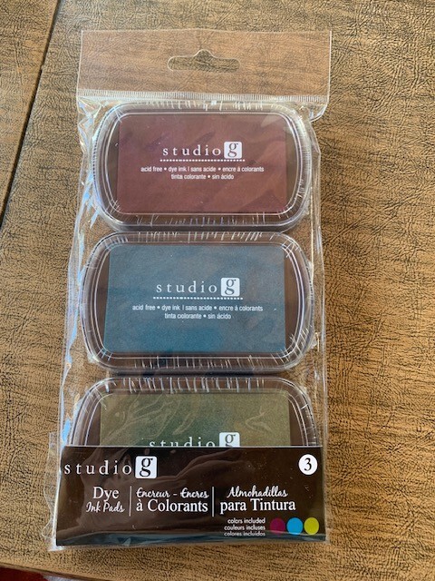 HAMPTON  ART, STUDIO G PIGMENT INK PADS, SET OF 3 PADS, NEW, NEVER OPENED