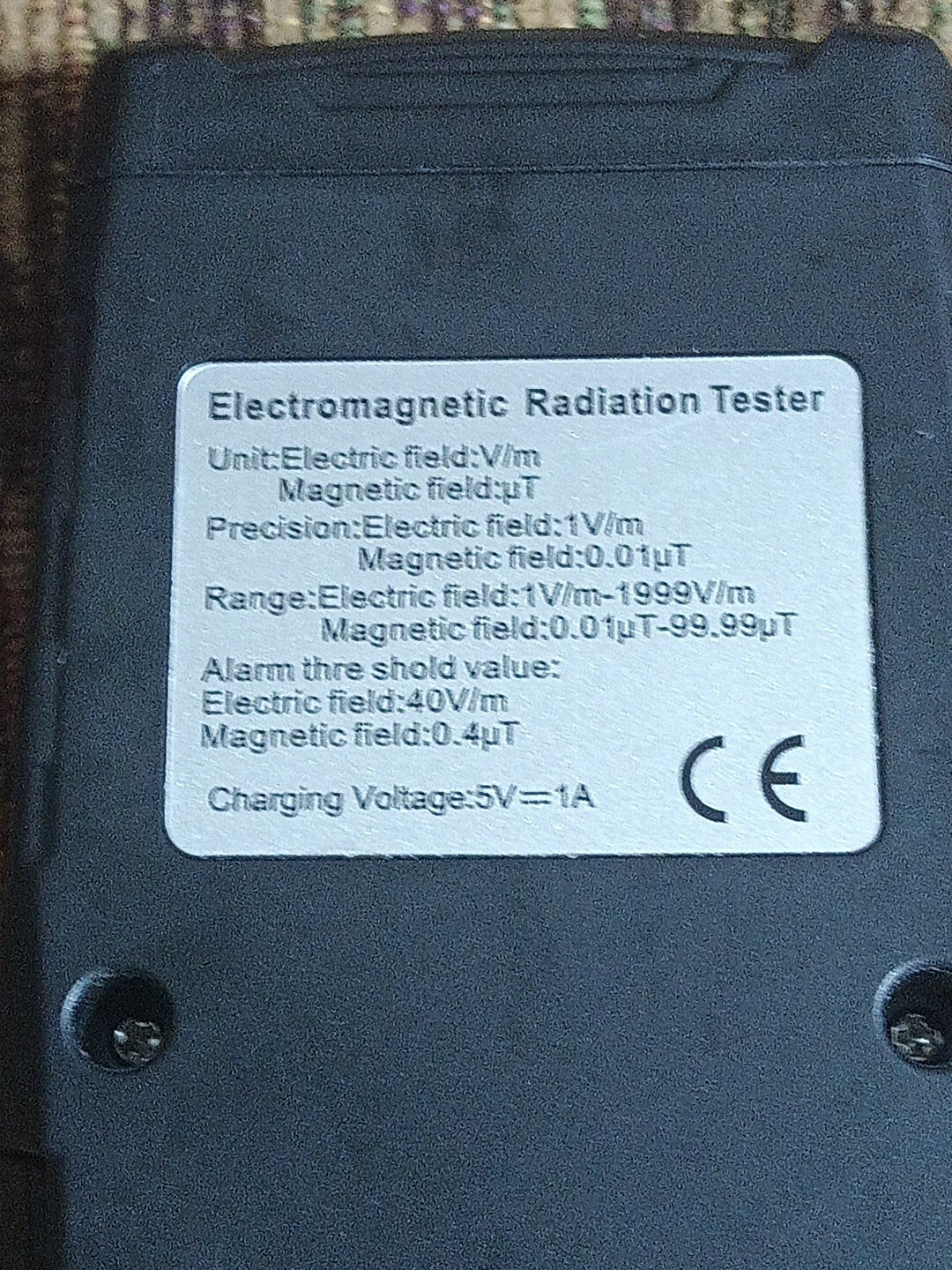 ERICKHILL EMF Meter Rechargeable Digital Electromagnetic Field Radiation Detect
