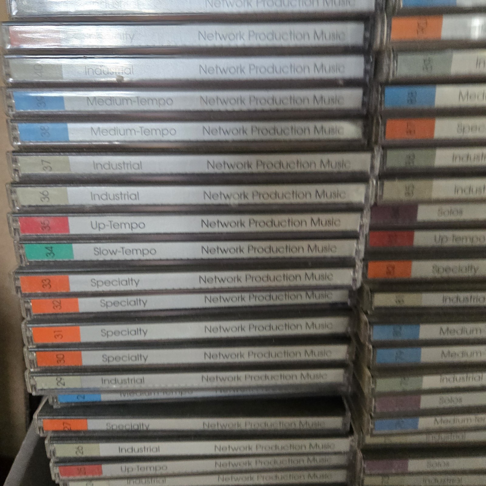 Network Production Music Audio CDs & Sound Effects Sampling 288 CD LOT w/Catalog