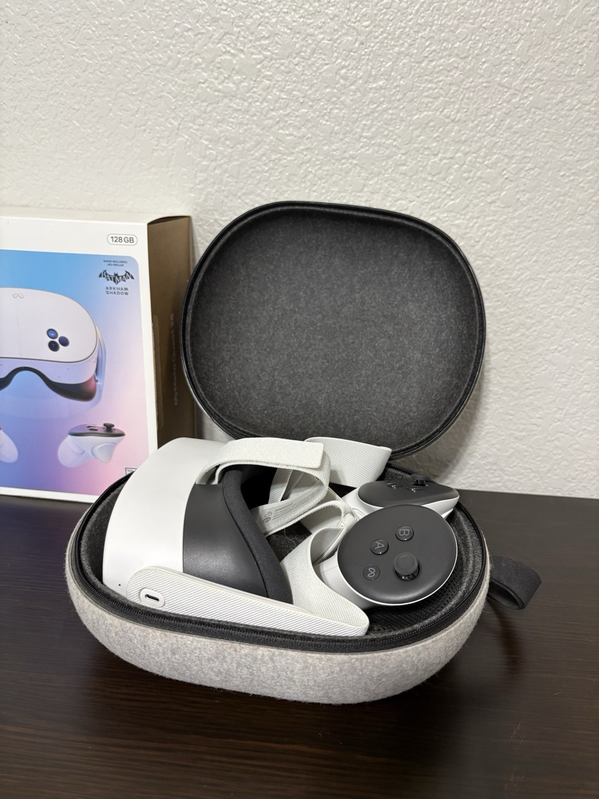 Meta Quest 3S 128GB VR Headset w/ Controllers, Carrying Case & Box