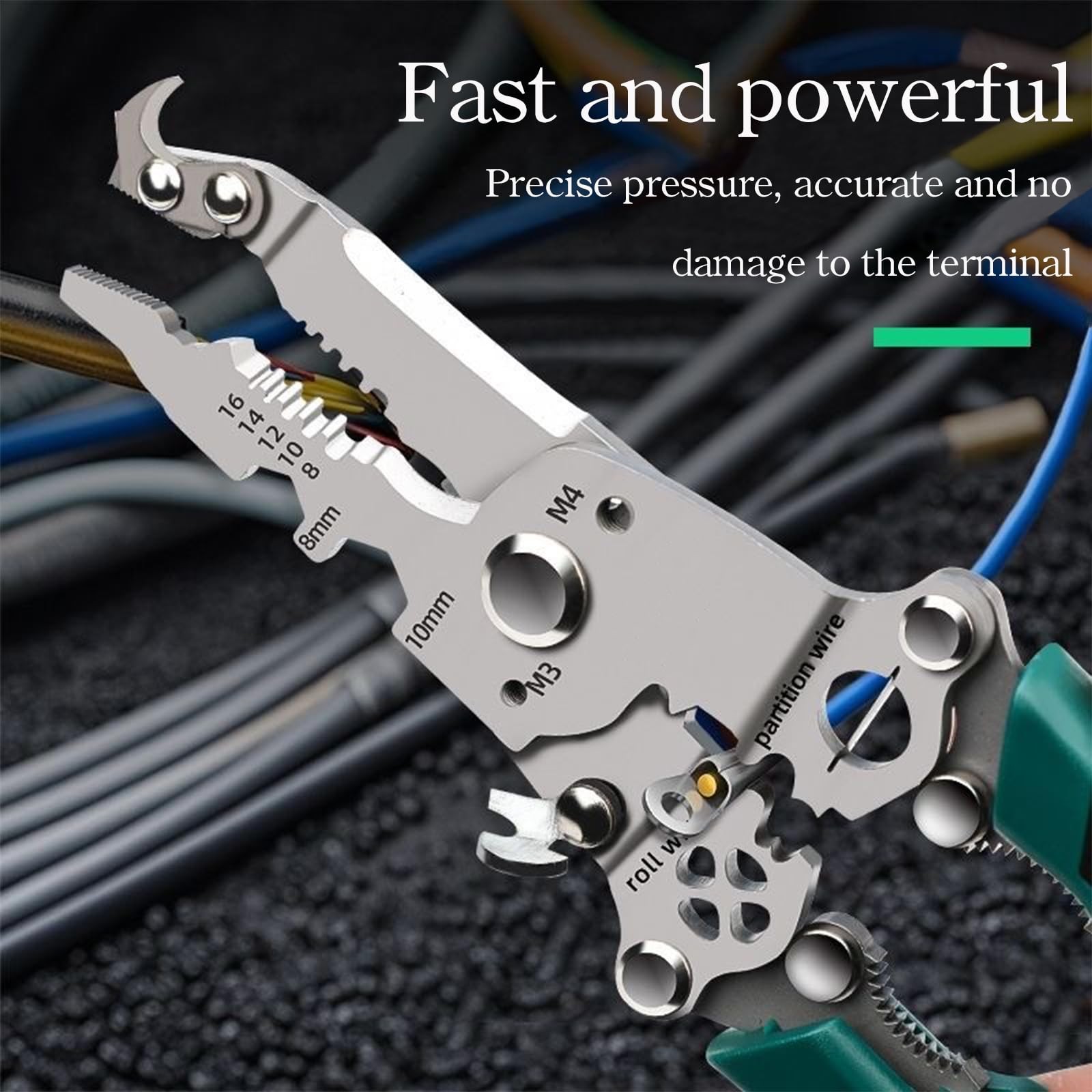 18 in 1 Foldable Wire Stripper/wire crimping tool, 2025 New Multi-function Wi...