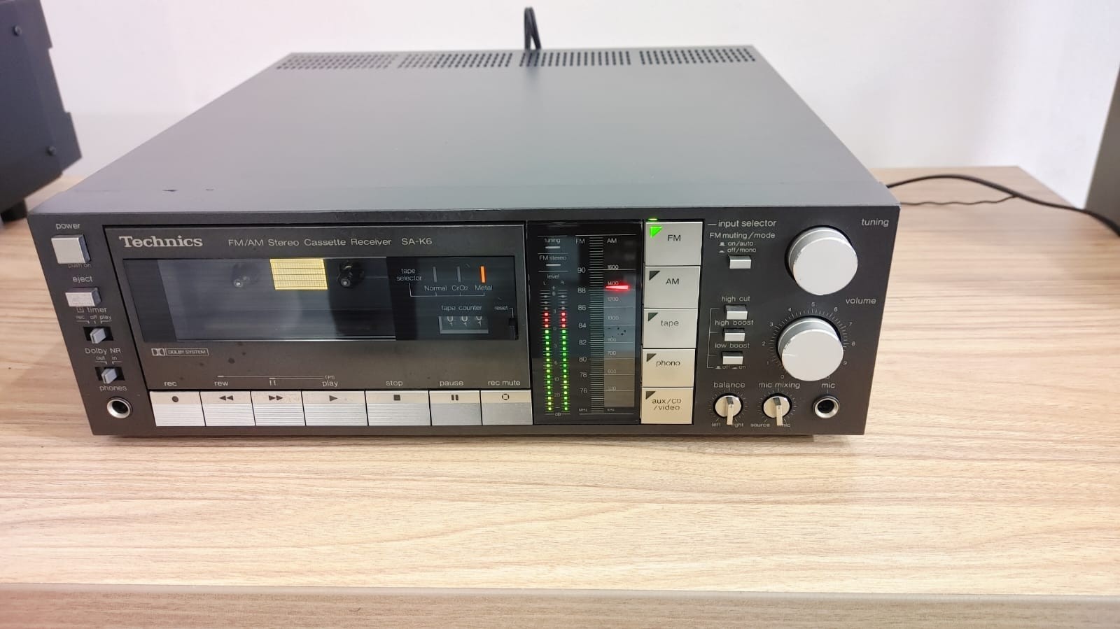 Technics SA-K6 Mini Cassette Tape Radio Amplifier Reciever