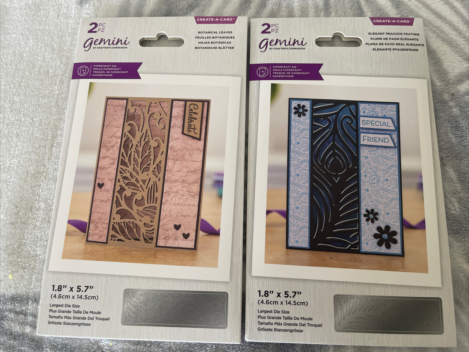 Crafter's Companion CAC Botanical Create-A-Card Die Set Bundle New 788007