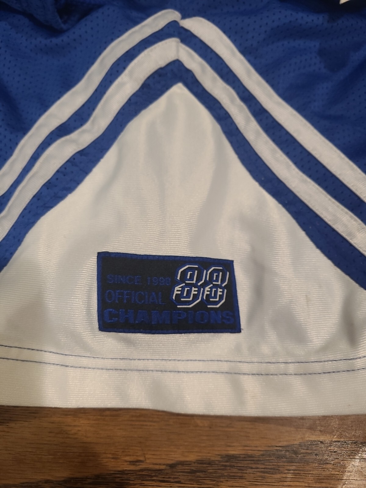 Spalding Regular Fit Shorts - Men's Medium Blue & White With Draw String