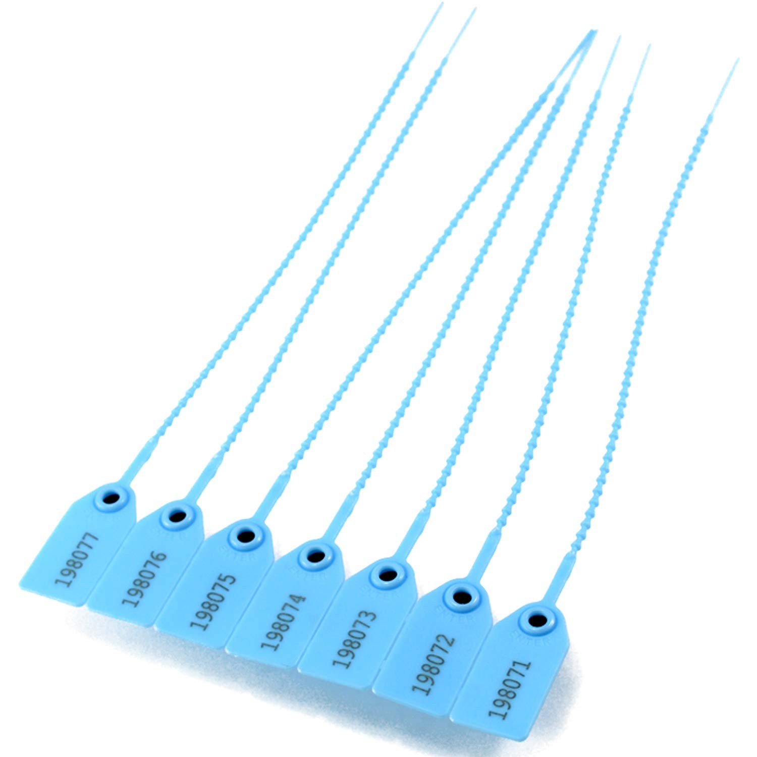 100 Numbered Plastic Tamper Seals Self Locking Security Tags Zip Ties Label f...