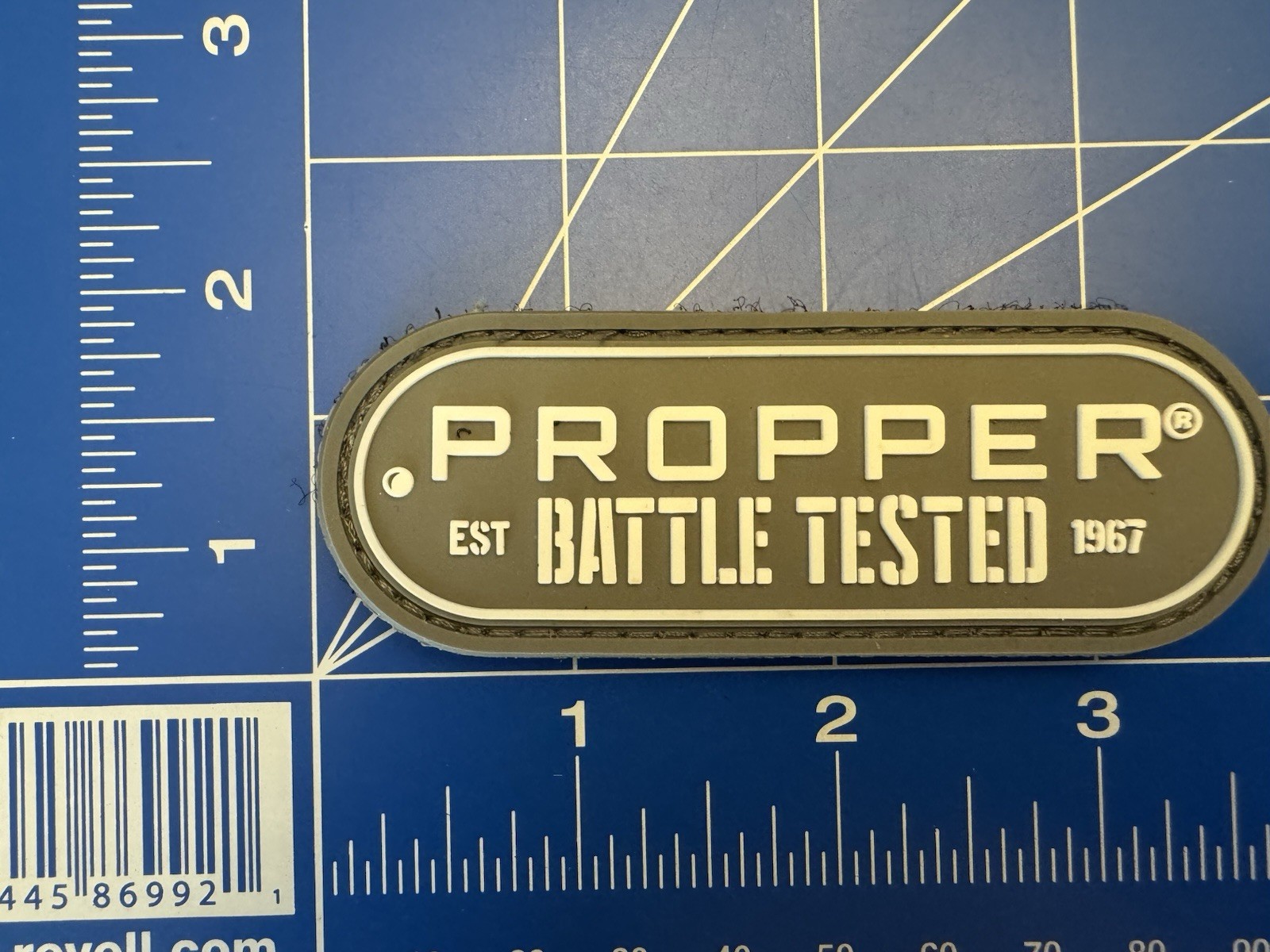 Proper Battle Tested 1967 PVC V BACK PATCH GUN RIFLE Tactical SHOT SHOW