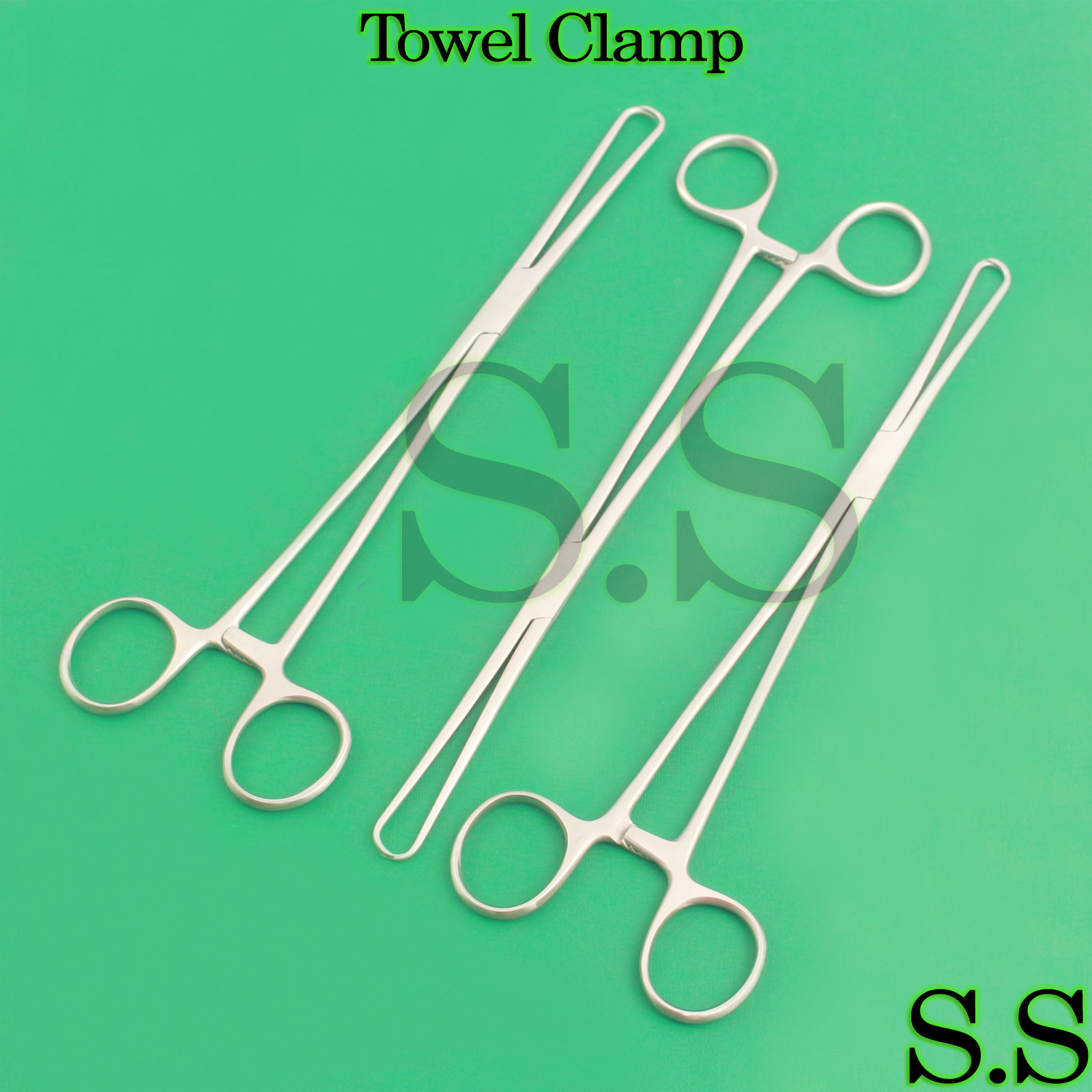 3 Towel Clamp 10"  Surgical &Veterinary Instruments