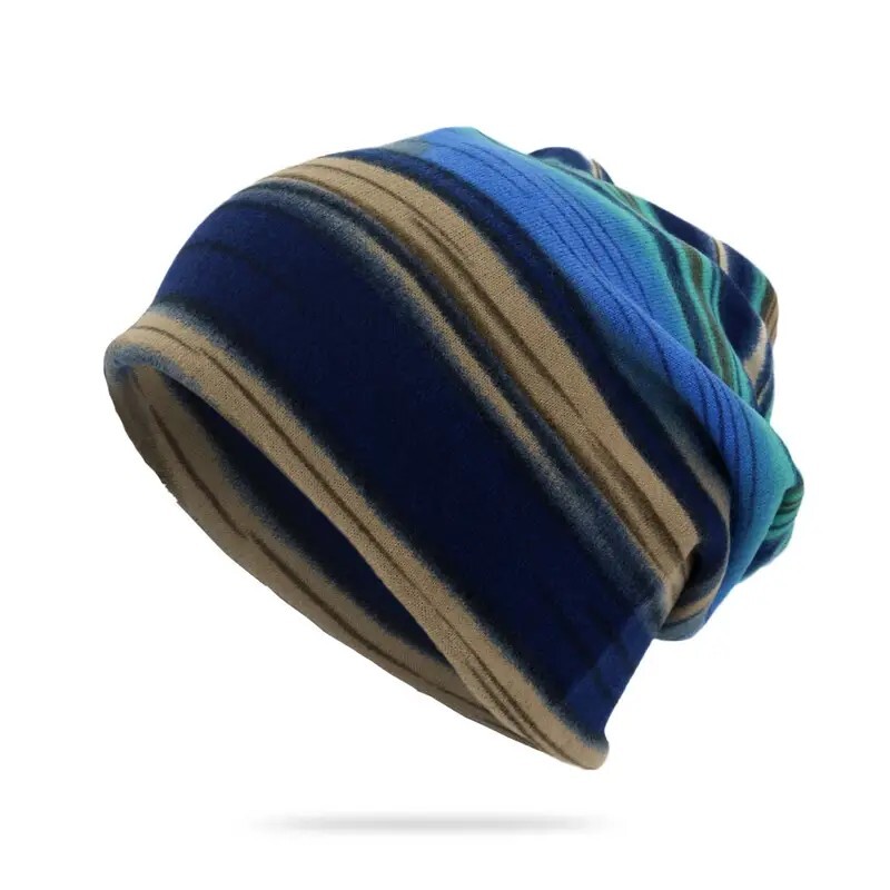 Unisex Multicolored Knit Beanie Blue/Teal Any Season Light Weight NWT*CLOSEOUT!!