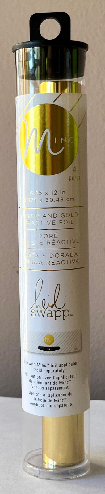 Minc Reactive Foil Silver & Gold 6 1/4" x 12" Heidi Swapp #B16