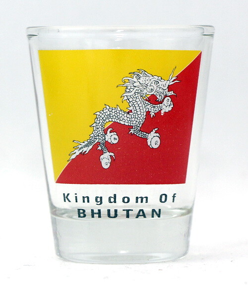 BHUTAN SHOT GLASS SHOTGLASS