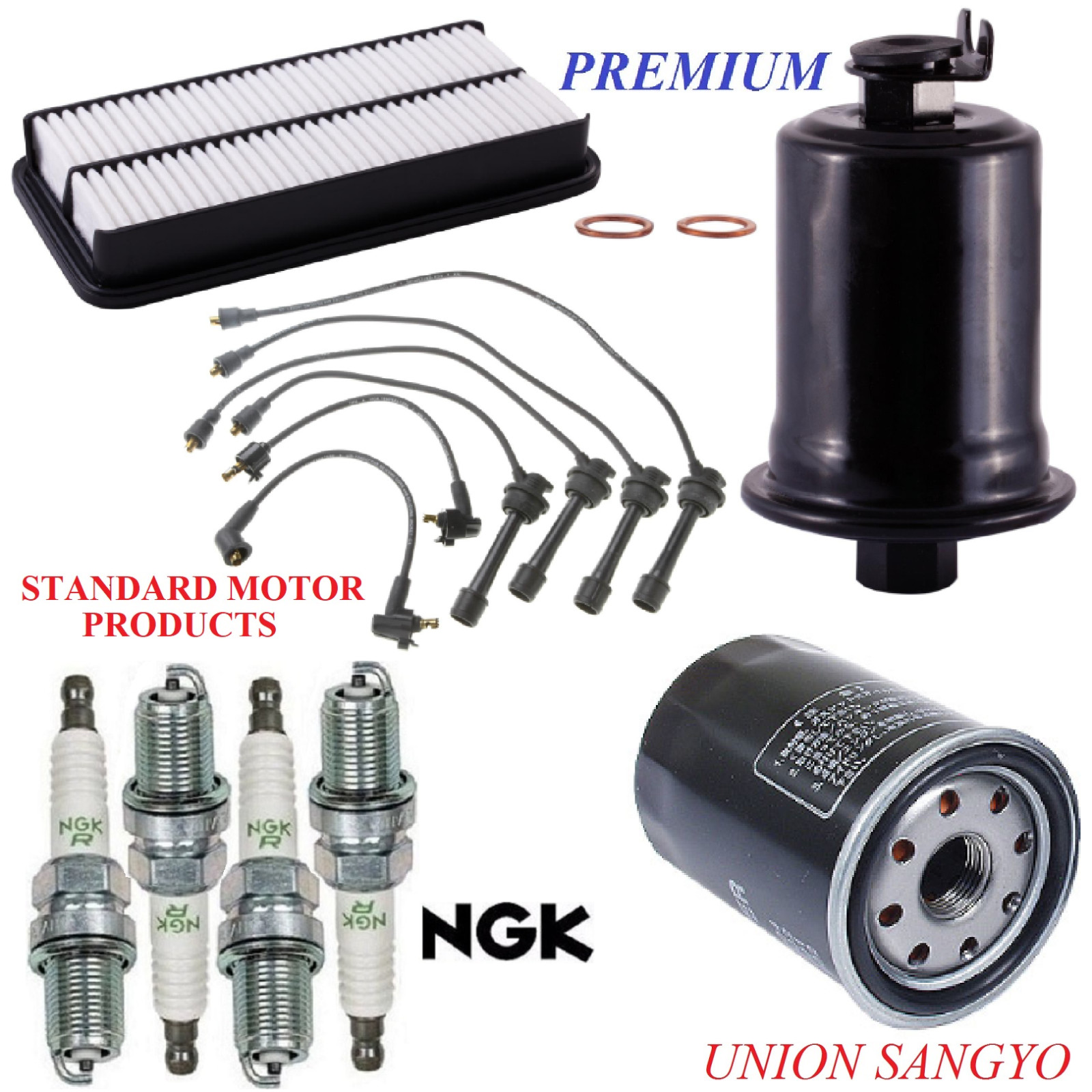 Tune Up Kit Filters Wire Spark Plugs for TOYOTA CELICA L4 2.0L 1990-1991