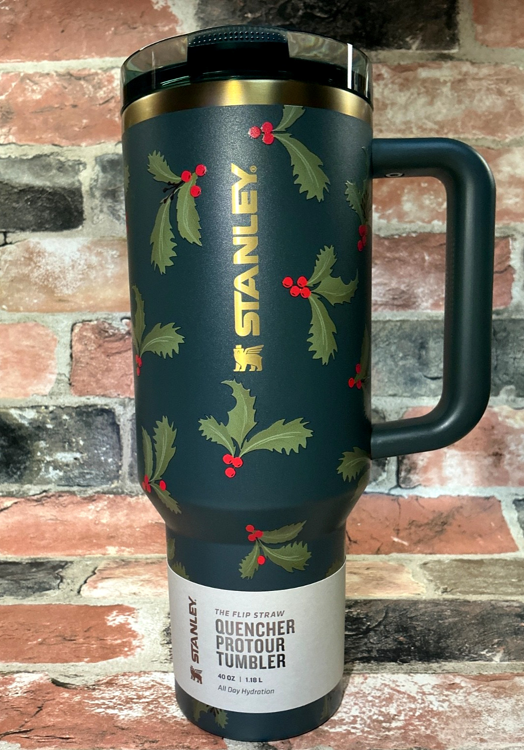 Stanley Holiday Botanicals 40oz SS Quencher Leakproof ProTour Flip Straw Tumbler