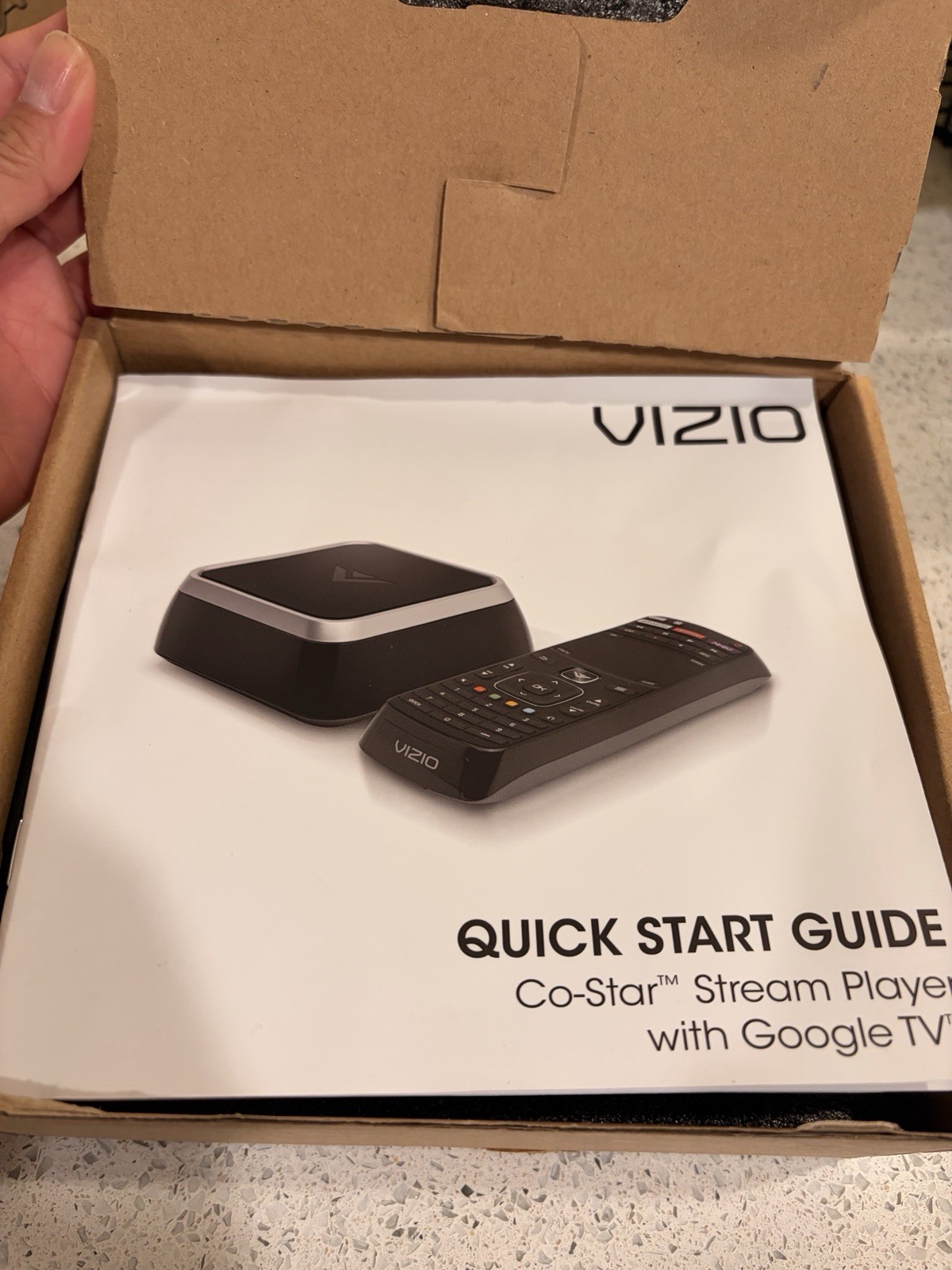 VIZIO Co-Star Stream Player (ISG-B03) with Google TV with box remote