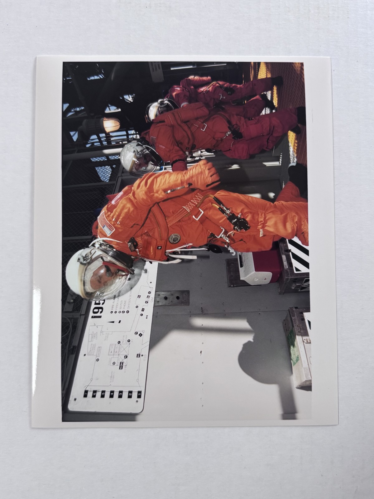 NASA STS-61 Story Musgrave and Crew at TCDT Press Photo