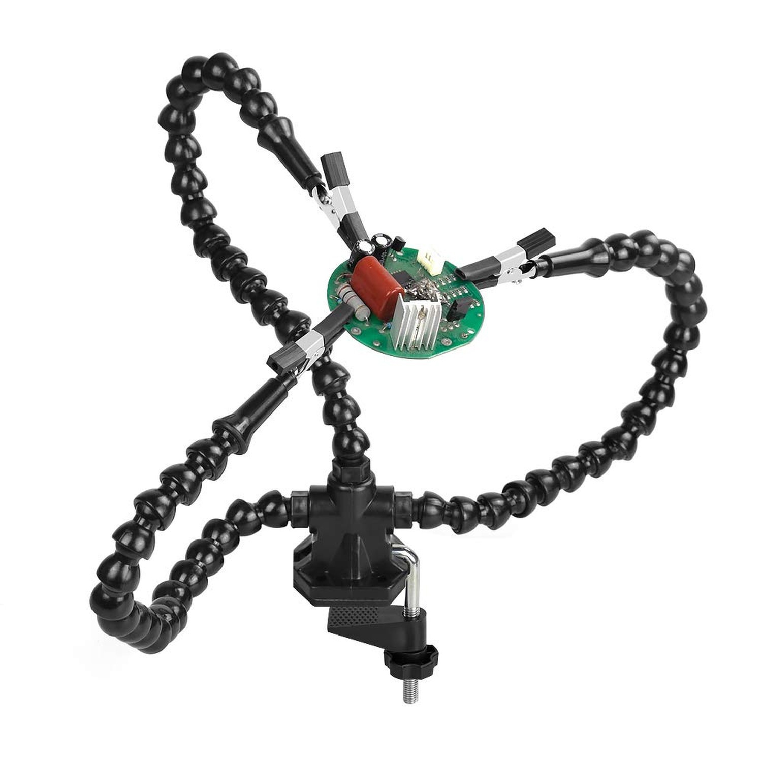 Helping Hands Soldering, Third Hand Soldering Tool PCB Holder Flexible Arms H...