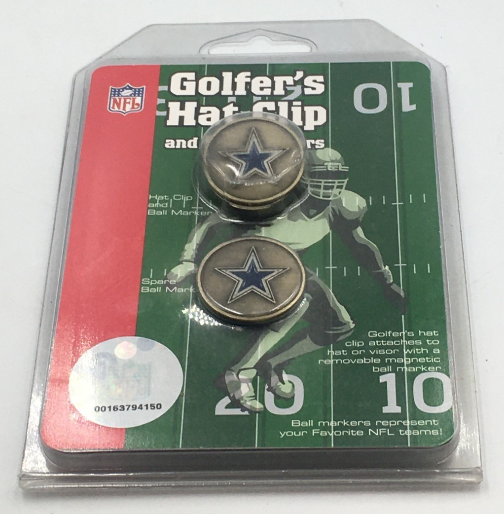Dallas Cowboys NFL Golf Hat Clip And Ball Markers New In Pack America’s Team