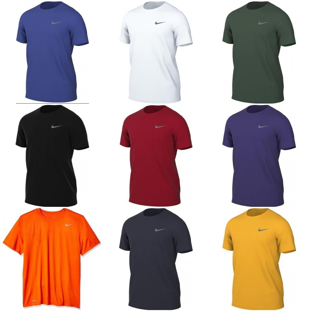 Nike Legend Dri-Fit T-Shirt Short Sleeve Orange Black Navy White Blue 727982 3XL